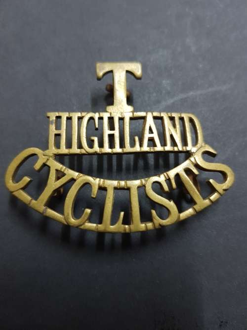 T Highland Cyclists Shoulder Title