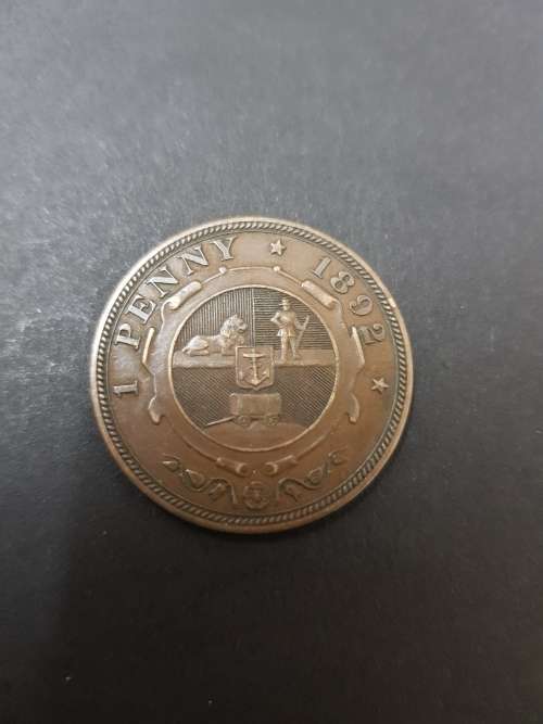 ZAR Penny 1892 VF