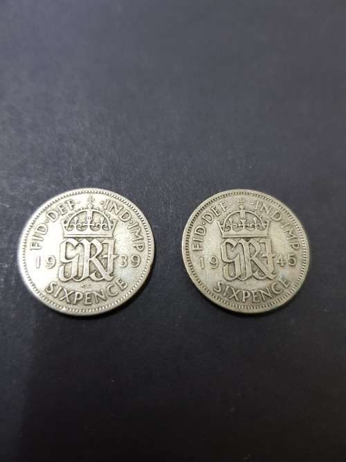Two by India 6 Pence 1939/1945