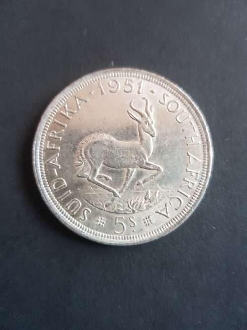 Union 5 Shillings 1951 VF/VF+