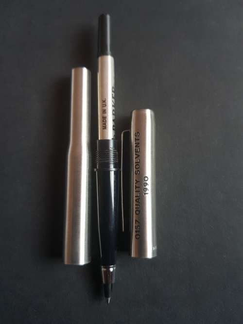 Vintage Parker Rollerball Engraved 0157 Quality Solvence 1990(needs refill)