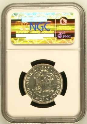 1957 2 SHILLING GRADED PF64 - 1 OF ONLY 5 GRADED PF64 BY NGC