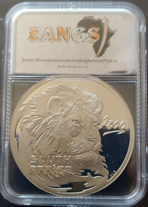 2000 SILVER (.925) 76.7gram 2oz - WILDLIFE SERIES - THE LION