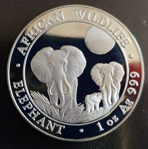 2014 REPUBLIC OF SOMALI SILVER 100 SHILLINGS