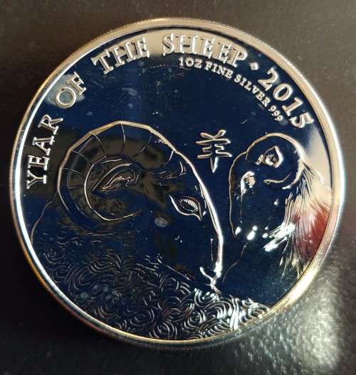 2015 SILVER £2 - YEAR OF THE SHEEP - 1oz (31,2grams)