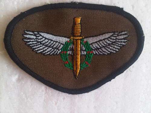 SPECIAL FORCES - PROPOSED BERET BADGE ON NUTRIA WITH BLACK ,ERROW BORDER