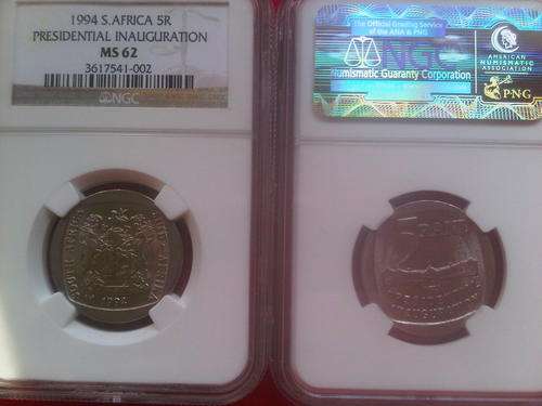 1994 INUAGURATION R5 -NGC GRADED MS62