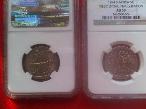 1994 INUAGURATION R5 -NGC GRADED AU58