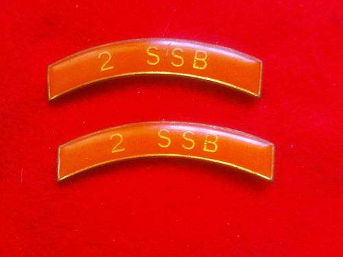 SADF 2 SPECIAL SERVICE BATTALION METAL SHOULDER TITLE - OBSOLUTE
