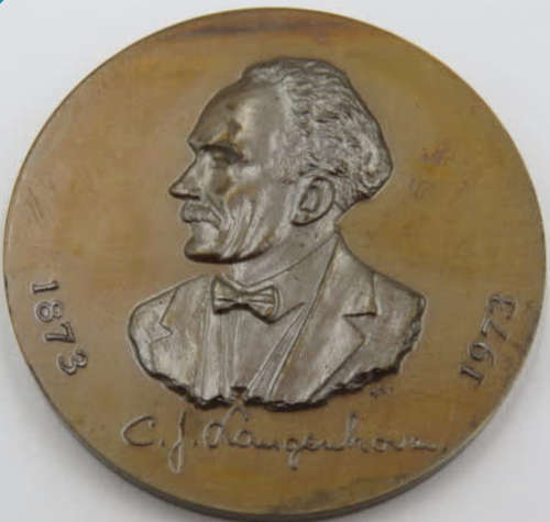 1873 - 1973 CJ LANGENHOBEN FAK BTONZE MEDAL