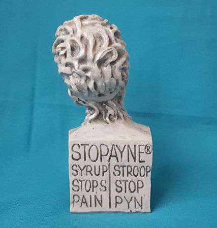 RARE STOPAYNE ADVERTISING FIGURINE/ BUST (P. POTGIETER 1981)