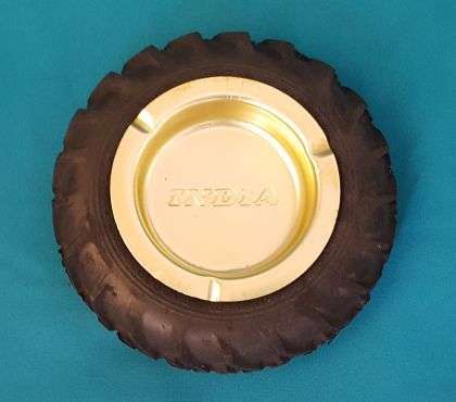 INDIA TYRE ADVERTISING ASHTRAY