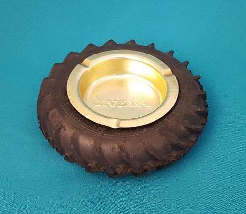 INDIA TYRE ADVERTISING ASHTRAY