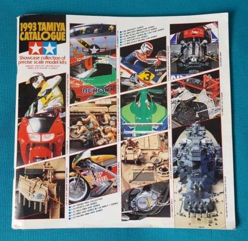 1993 TAMIYA CATALOGUE (CARS, MOTORCYCLES, MILITARIA ETC.)