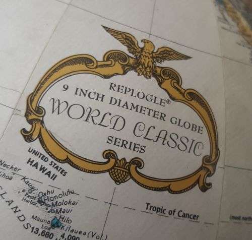 VINTAGE REPLOGLE WORLD GLOBE