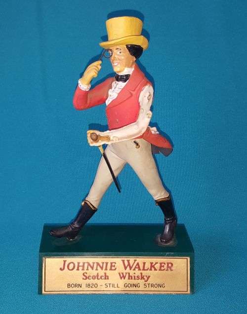 OLD JOHNNIE WALKER SCOTCH WHISKY ADVERTISING FIGURINE