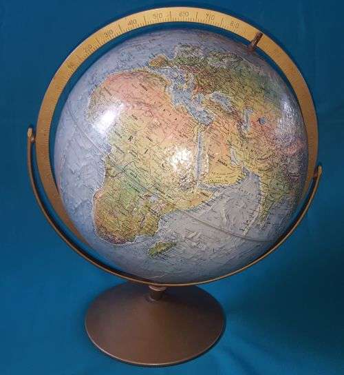 OLD REPLOGLE WORLD GLOBE, DEPICTING SOUTHERN RHODESIA ETC.