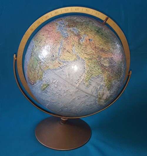 OLD REPLOGLE WORLD GLOBE, DEPICTING SOUTHERN RHODESIA ETC.