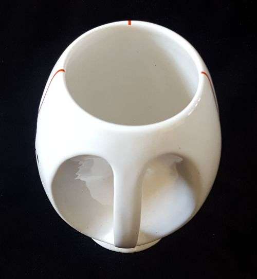 OLD CERAMIC TRANSVAAL RUGBY BALL SHAPED MUG