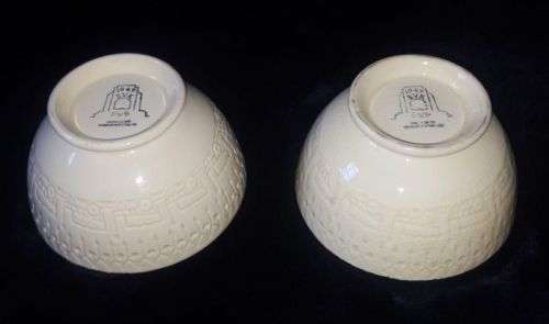 2 VOORTREKKER (1949) CERAMIC BOWLS