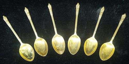 SET OF 6 VINTAGE SILVER PLATED (EPNS) APOSTLE SPOONS