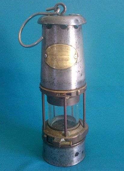 GREEN & SONS WOLF NO. 1 MINER'S/ MINING SAFETY LAMP