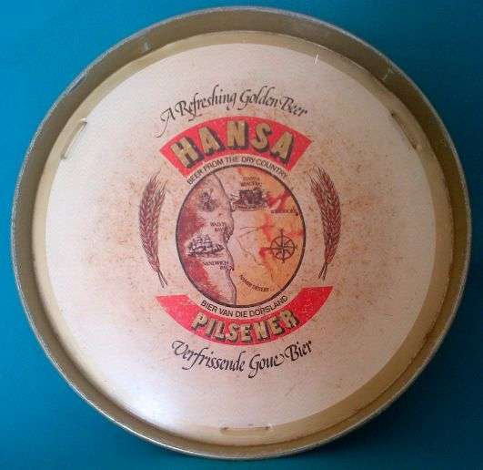 OLD HANSA PILSENER TIN TRAY