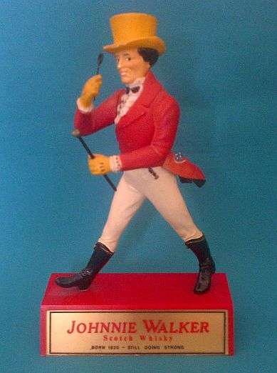 OLD JOHNNIE WALKER SCOTCH WHISKY ORNAMENT/ ADVERTISING FIGURINE