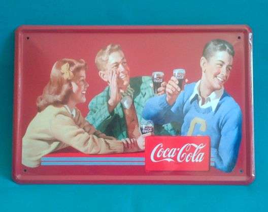 VINTAGE COCA-COLA METAL SIGN