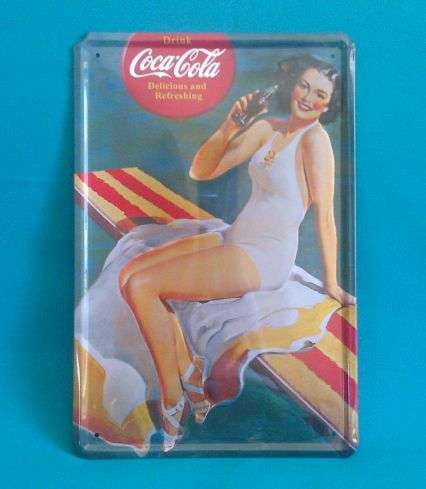 VINTAGE COCA-COLA METAL SIGN