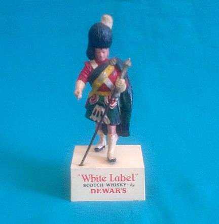 DEWAR'S SCOTCH WHISKY ADVERTISING FIGURINE/ MATCHBOX HOLDER