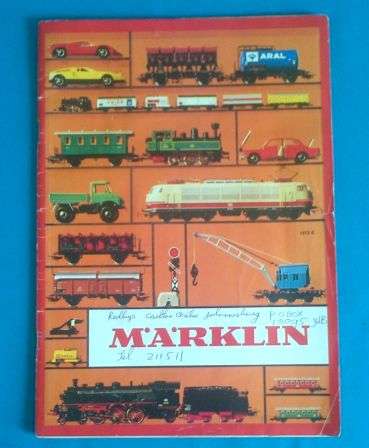 OLD MARKLIN RAILWAYS CATALOGUE (1972 E)