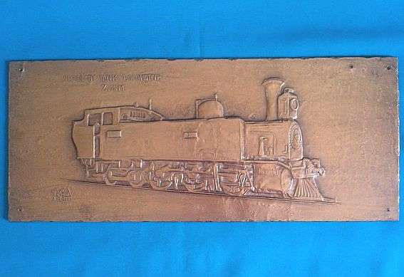 COPPER CLASS "B" LOCOMOTIVE ZASM PLAQUE (1988)