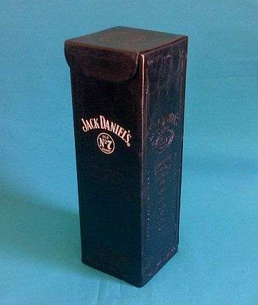 NICE LEATHER TYPE JACK DANIEL'S BOTTLE HOLDER
