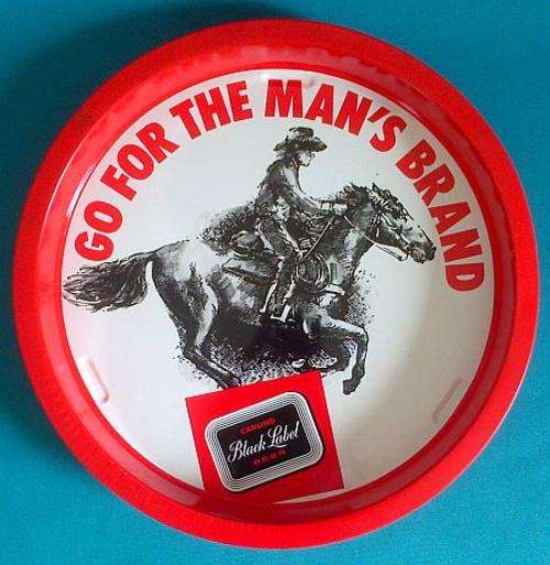 NICE CARLING BLACK LABEL BEER TIN TRAY