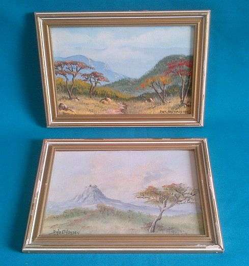 2 BEAUTIFUL OIL PAINTINGS - BY PIET HOLTHUYSEN