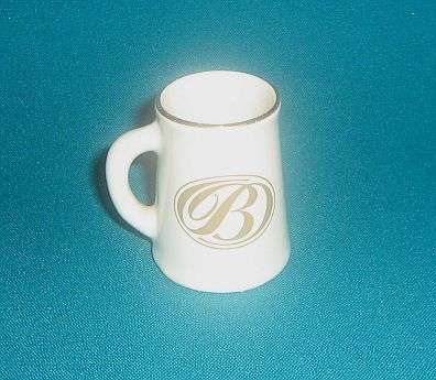 OLD BLUE TRAIN CERAMIC TOT MEASURE/ MINIATURE MUG