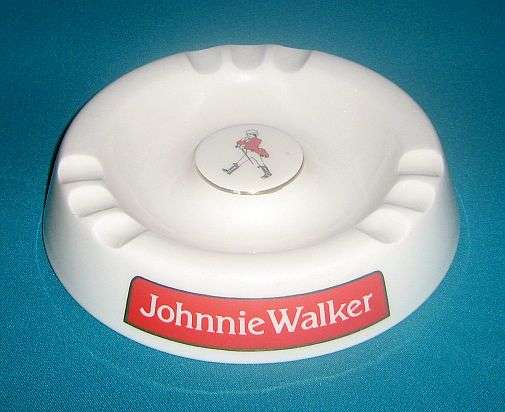 LARGE CERAMIC JOHNNIE WALKER ASHTRAY