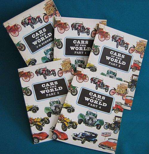 BOXED SET "CARS OF THE WORLD: PARTS 1-4" BOOKS (1963)