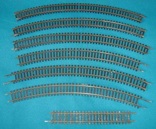 LOT OF 7 PECO RAILWAYS TRAIN TRACKS- HO SCALE (ENGLAND)