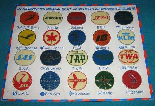 OLD SUPERSHELL INTERNATIONAL JET SET BADGES