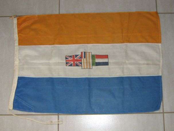 OLD SOUTH AFRICAN COTTON FLAG