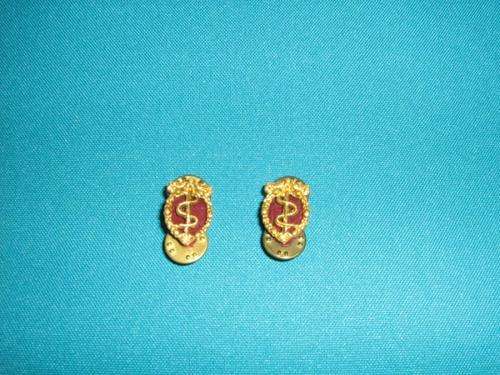 PAIR OF SA MEDICAL CORPS MESS DRESS COLLAR BADGES