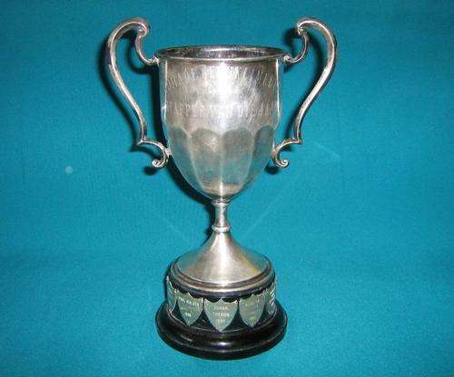 OLD SILVER PLATED TROPHY