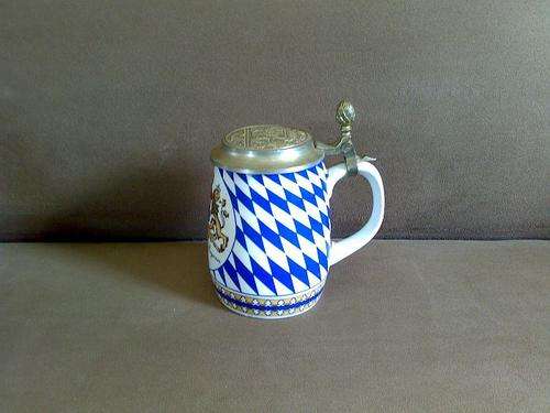 OLD BAVARIA BAYERN LIDDED STEIN