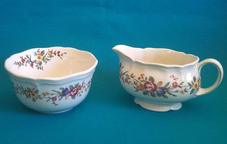 ROYAL DOULTON "LEIGHTON" MILK JUG & SUGAR BOWL
