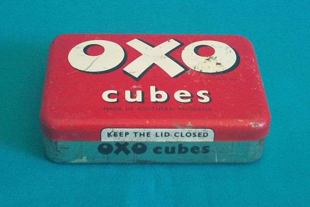 RHODESIA OXO CUBES TIN