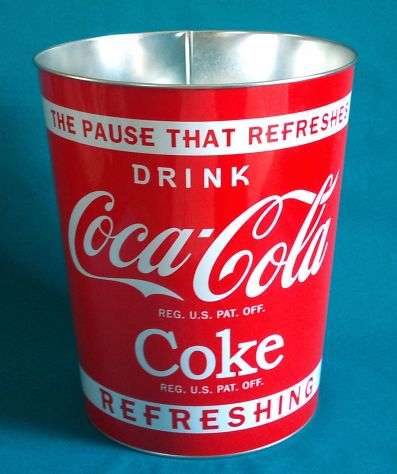 LARGE COCA-COLA ICE BUCKET TIN