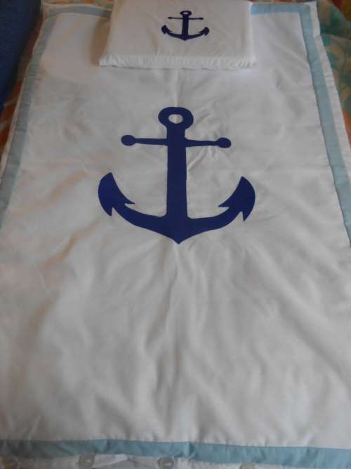 duvet cover, inner and pillowcase suitable for cot or camp cot