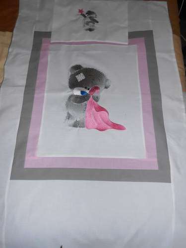 tatty teddy embroidered cot bedding